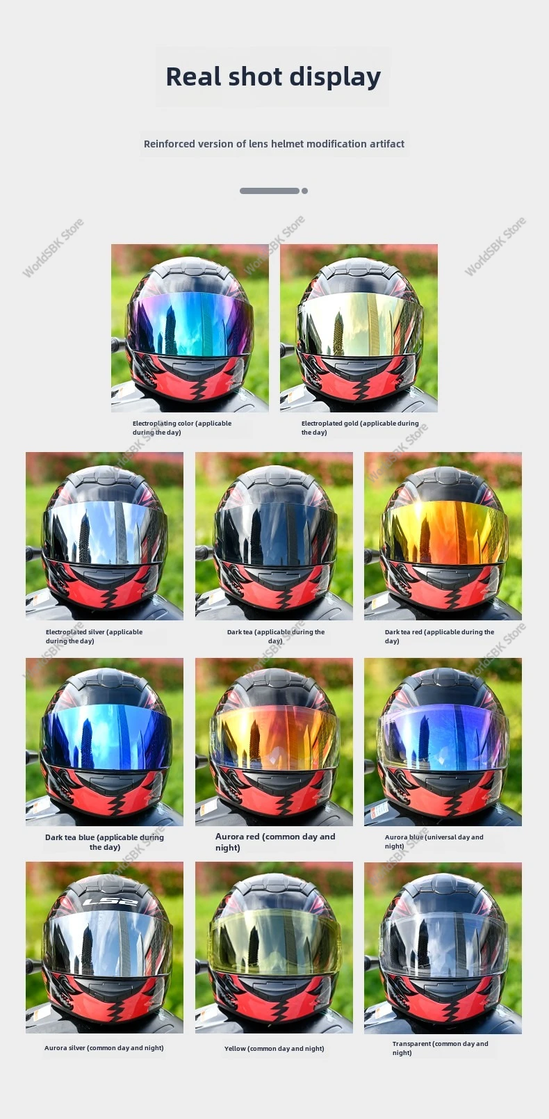 Helmet Visor for LS2 FF352 FF351 FF369 FF384 FF802