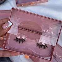 100pcs 3D real mink half eyelashes customized box Personal custom logo false eyelash bulk free fast shipping DHL/UPS Small batch 1