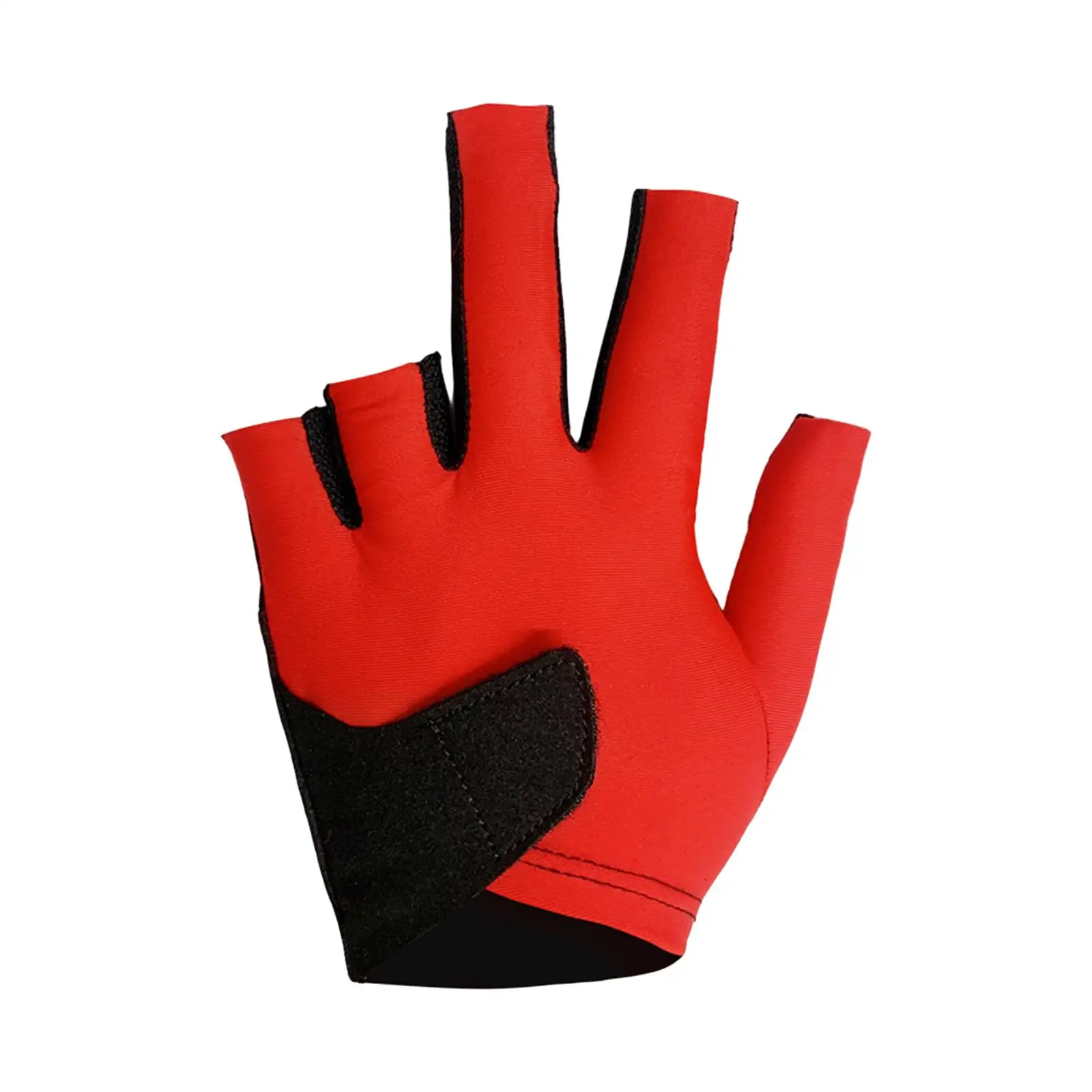 Professional Billiard Glove Cue Pool Gloves Left Hand, Anti Slip, Gym Wear Resistant Separate Finger Gloves Snooker Cue Glove