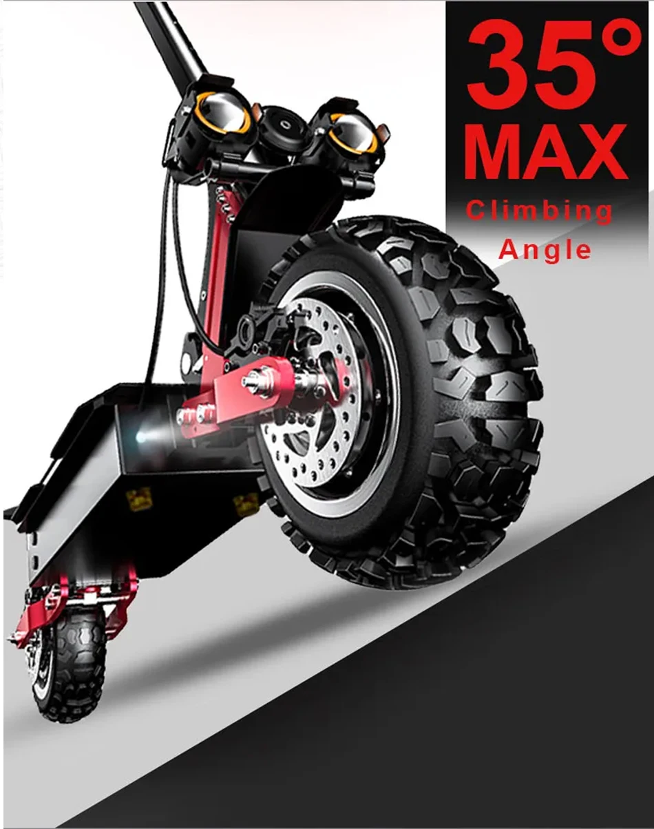 Electric Scooter 85KM/H Max Speed Adult Electric Scooter 5600W Dual Motor Foldable 11 Inch Off Road Tire Trotinette &Eacute;lectrique