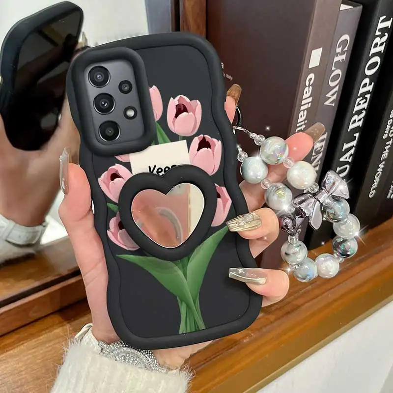 Stay Happy Phone Case Set with Lanyard and Stand - 3-Piece Accessory Bundle
