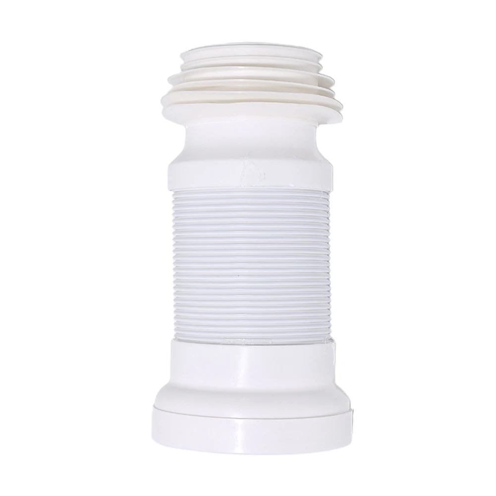 Home Fixtures WC Pan Connector Home Plumbing PVC Toilet Waste WC Pan Connector 250mm-500mm Extendable 1pcs