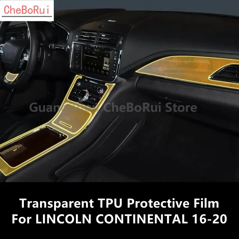 

Для интерьера автомобиля LINCOLN CONTINENTAL 16-20, центральная консоль, прозрачная фотопленка для ремонта от царапин, аксессуары