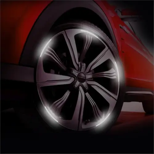 20pcs Car Wheel Hub Reflective Sticker Tire Rim Reflective Strips Luminous for Night Driving Car Bike Motorcycle Wheel Sticker - Image 3