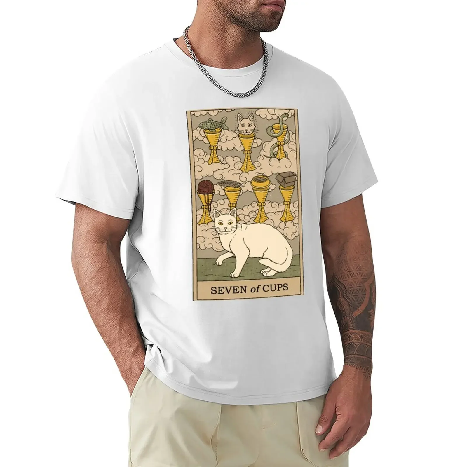

Seven of Cups T-Shirt tops anime mens t shirt
