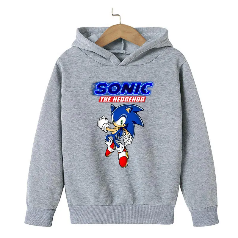 kid hoodie for sale Kids Sonic Pure cotton Hoodie Sweatshirt Long Sleeve Children Clothes Spring Autumn Sportswear 4-14Y Boys/girls Pullovers Hoody sweatshirt kid from vine