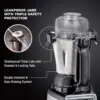 Commercial-Grade 1400 Watt Motor, 120V, 3 Jars, For Wet 4