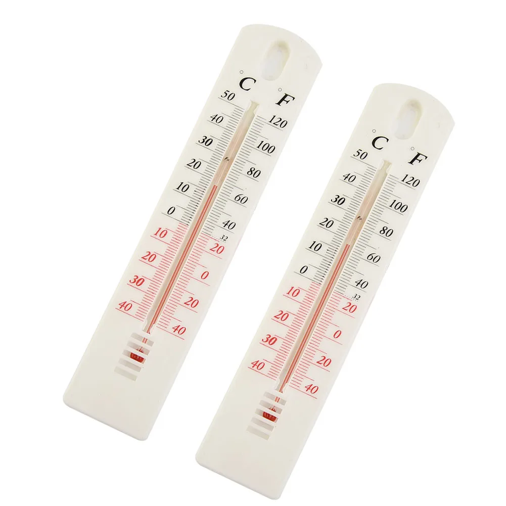 2pcs Wall Hanging Thermometer Indoor Outdoor Home Office Garden Hanging Logger Temperature Meauring Tools Wall-mounted