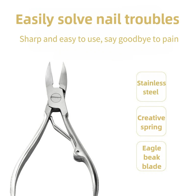 Cuticle Nippers Nail Manicure Cuticle Scissors Clippers Trimmer Dead Skin Remover Pedicure Stainless Steel Cutters Tool