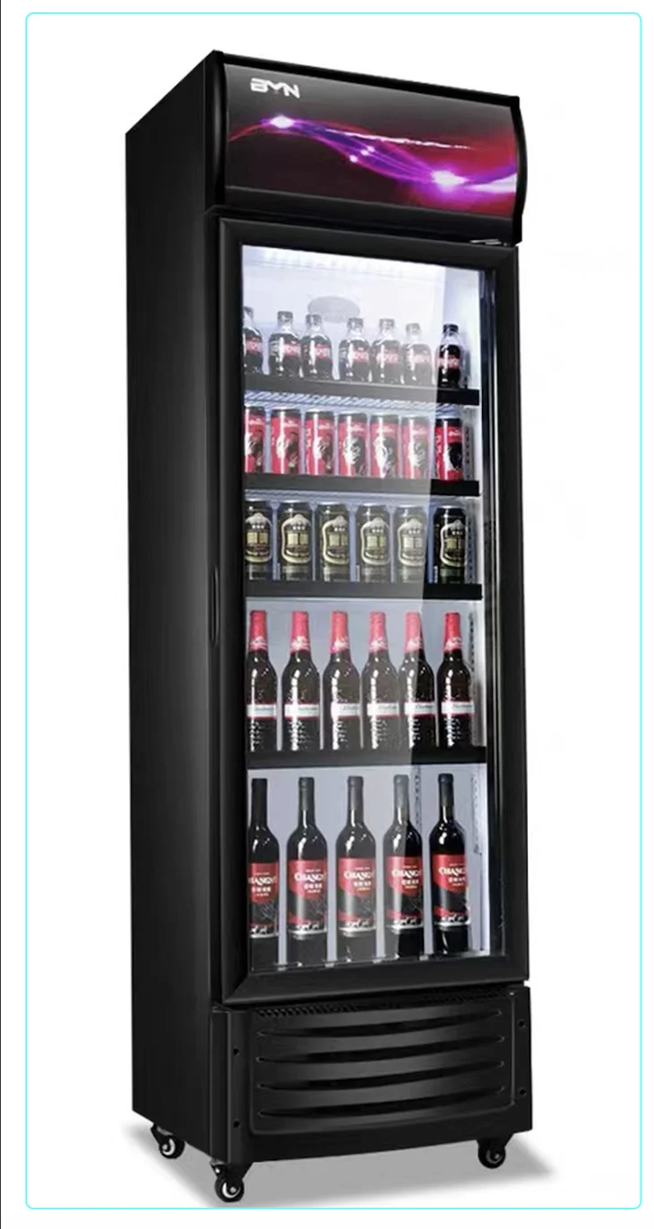 280L White Commercial Display Beer Storage Supermarket Fridge Refrigerator