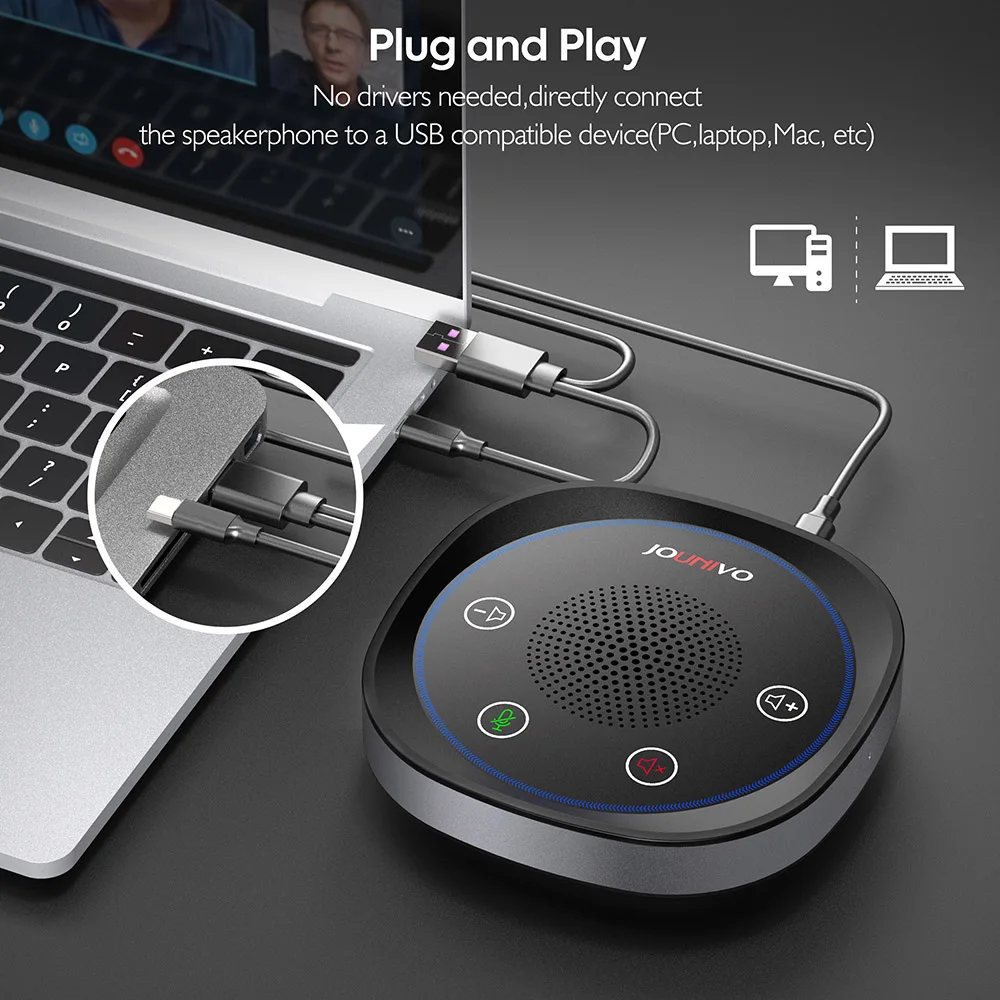 Usb Conference Speaker, Microphone with 