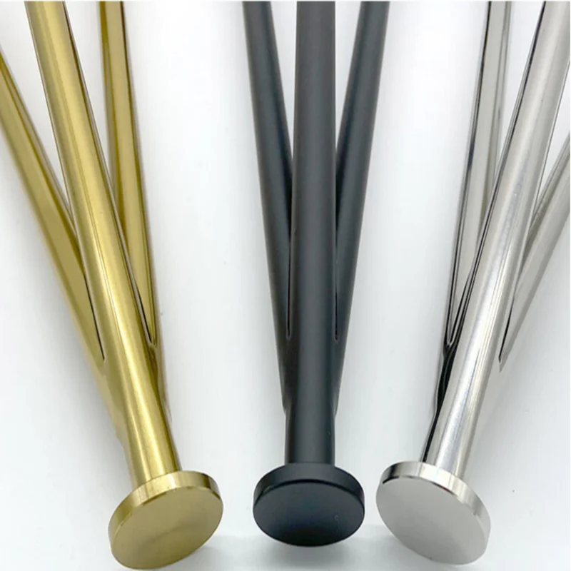 1PC 20cm-40cm Gold Iron Table Legs Metal Hardware Furniture Foot Stainless Steel Adjustable Tilt Cabinet