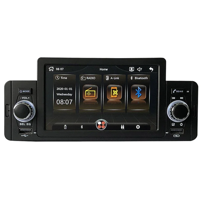 Car Radio BT MP5 Player 1 Din IPS Screen Autoradio Stereo Mirrorlink FM Radios