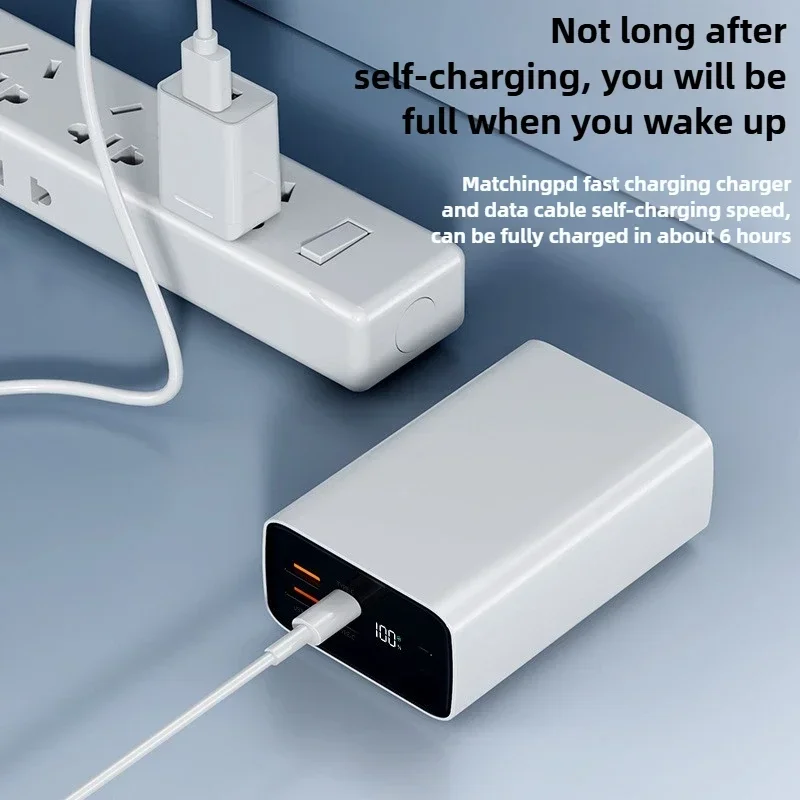45W Power Bank 30000mAh Large Capacity Powerbank Fast Charging Portable Charger External Battery for IPhone Xiaomi Phone Laptop 5