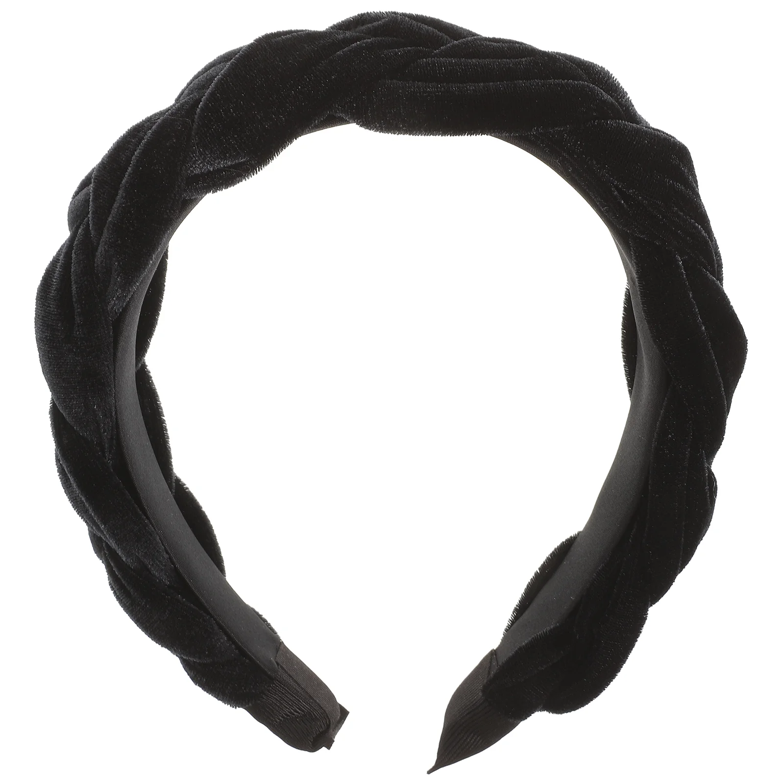 

Cross Hair Wedding Hair Accessories Braid Flannelette Wide Hair Hair Accessory for Woman Girl Black