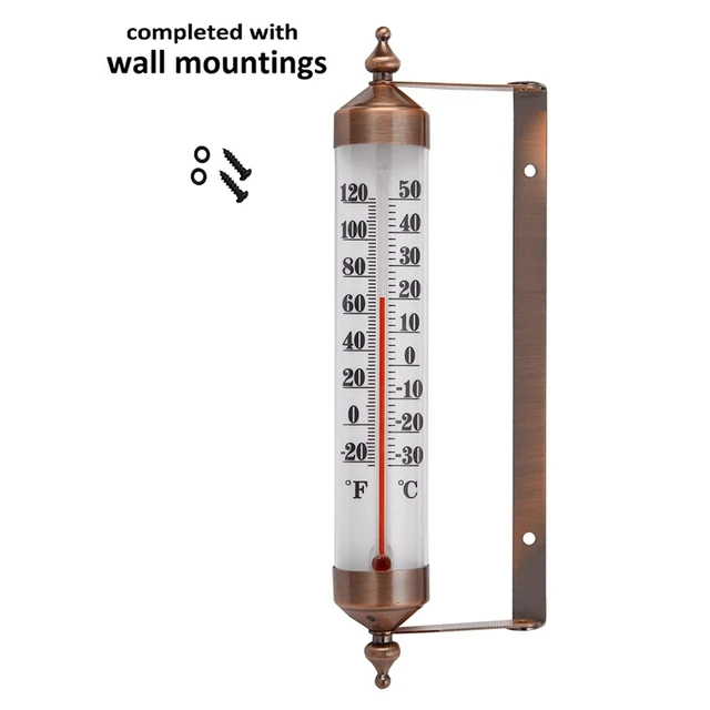 Thermomètre d'intérieur en acier de qualité supérieure, 10 pouces, décoratif  sans fil, nouveauté - AliExpress