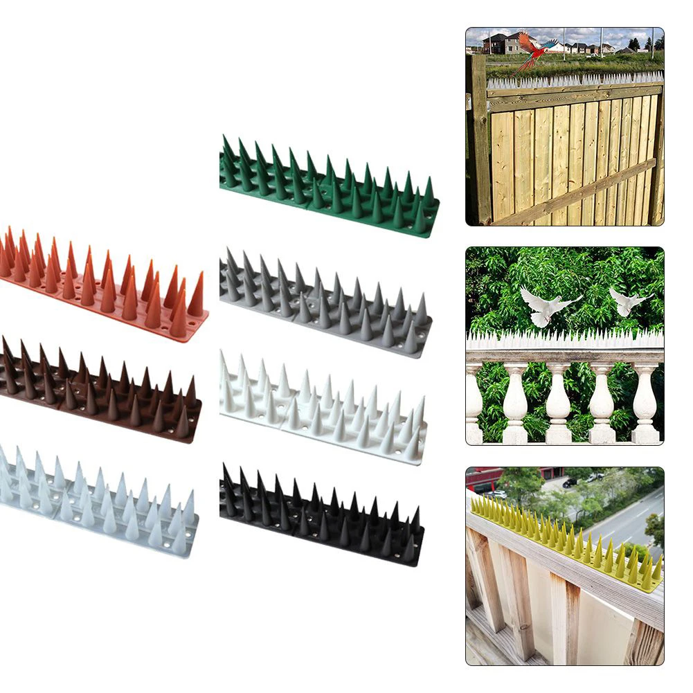 1Pc Wall Fence Deterrente Defender Spikes Per Anti Cat Climb Bird Animals Strumenti Di Protezione Per La Regolazione Del Giardino In Plastica Di Alta 