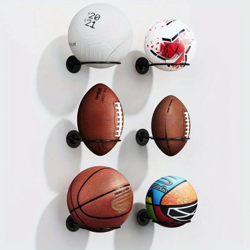 Basketball Volleyball Soccer Display Holders Wall Ball Rack Football Display Racks sports ball display stand sports ball storage rack