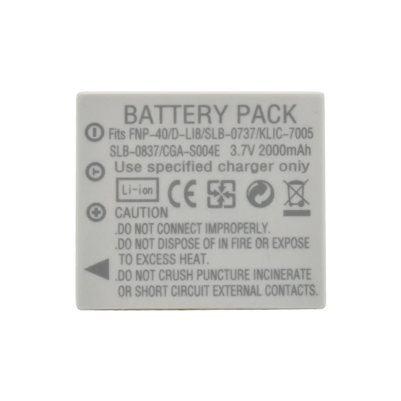 NP-40 FNP40 FNP-40 2000mah battery For Fuji np40 For Fujifilm F460 F470 F480 F601 F610 F710 F810 Z1 Z2 Z3 Z5 V10 J50 camera 4