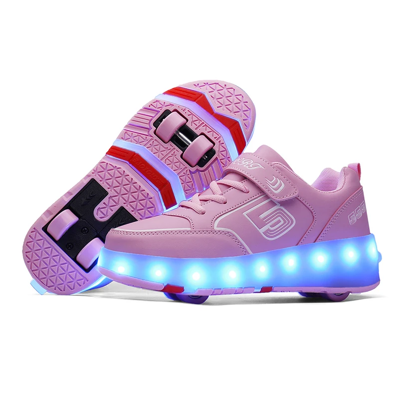 Zapatillas de deporte con ruedas para niños, niñas bebés, deportivas informales con luz Led, parpadeantes, para regalo, 2022| | - AliExpress