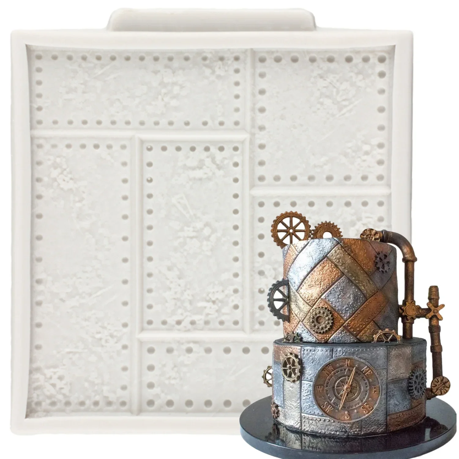 

Заклепочная металлическая пластина для торта, стандартные силиконовые формы для рукоделия, инструменты для украшения тортов из сахарной глины, глины, шоколада