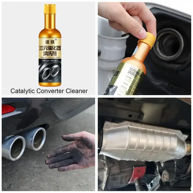 Enhance your engine performance with the 120ml Car Motorcycle Exhaust Cleaner Oil Clean System Cleaner and Stabilizer Oxygen Sensor Catalytic Converter Cleaning Supplies.