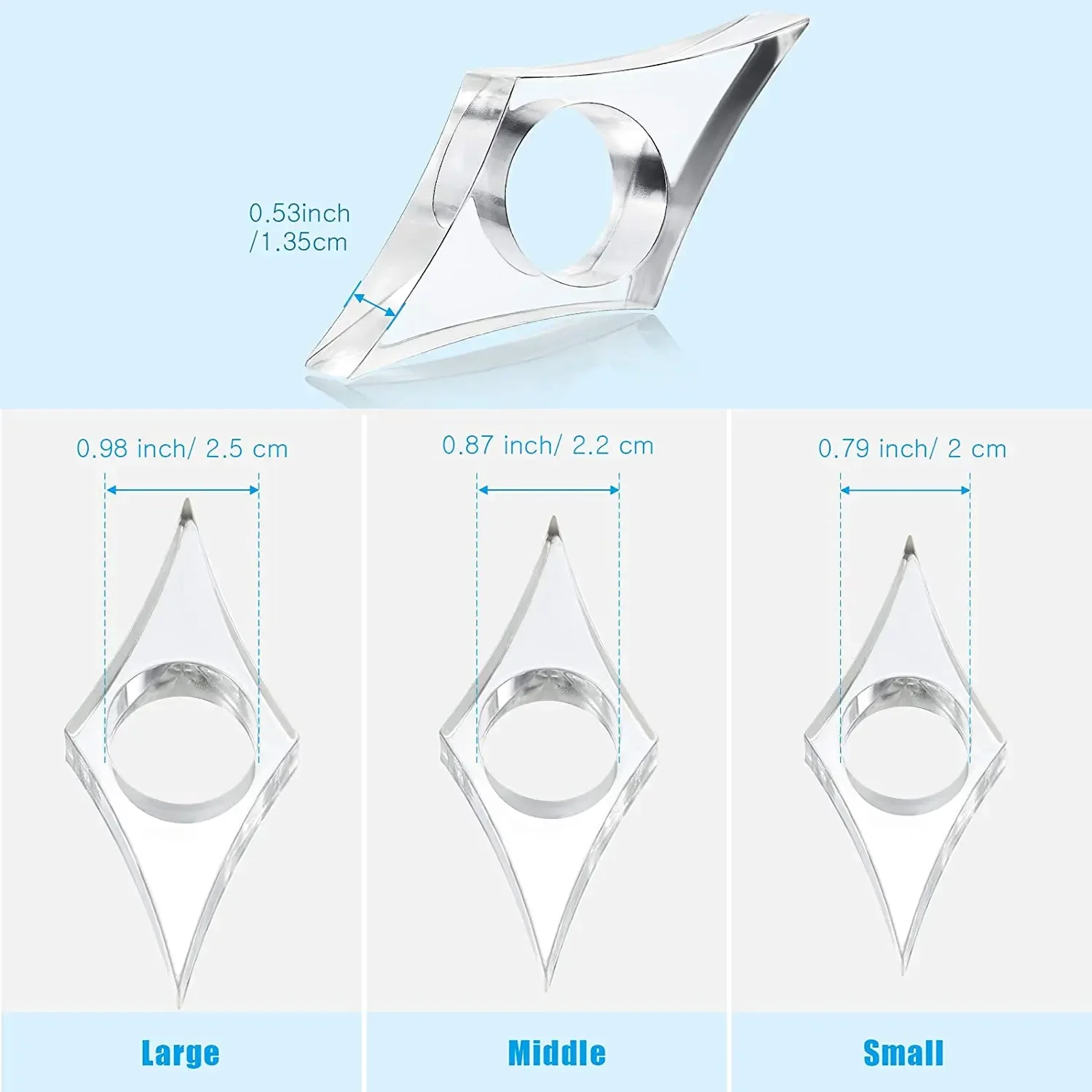 Acrylic Thumb Bookmark One Hand Reading Thumb Book Support Book Page Holder For Office Lovers Fast DIY Reading Aid Tools