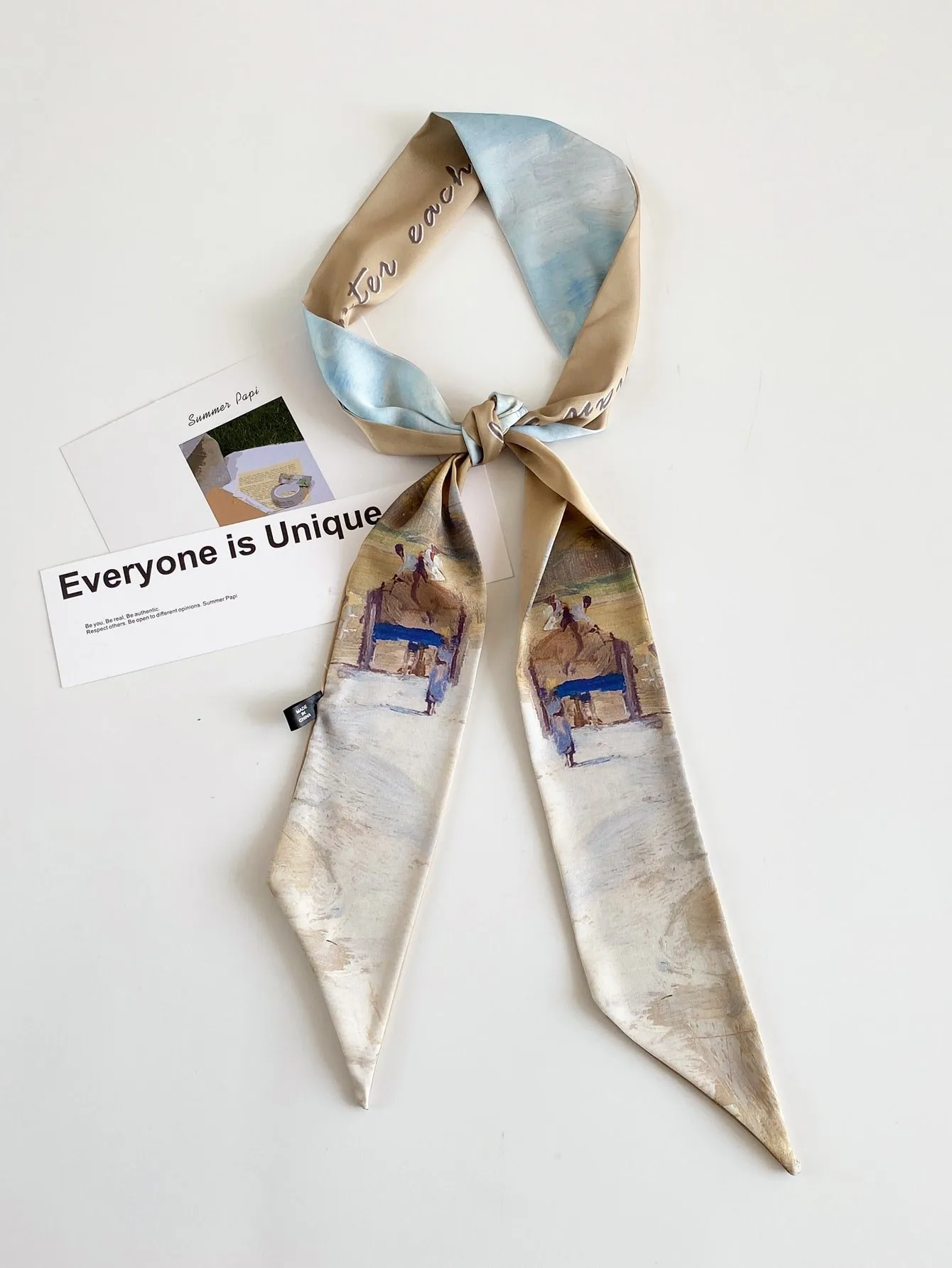 

NEW Fashion Print Hair Ribbon Scarf Women Neck Tie Bag Scarfs Satin Silk Skinny Headscarves Ladies Foulard Floral Bands