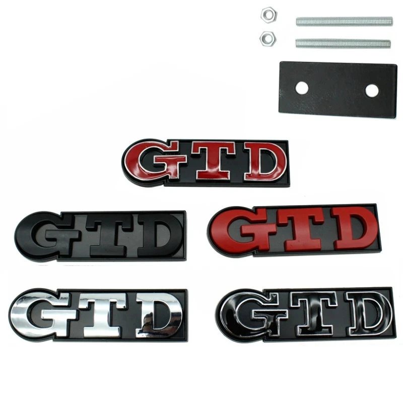 3D Metal Car Letters Gtd Logo Grill Emblem Trunk Sticker Per Vw Golf 7 Gtd Volkswagen 6 5 Mk7 Mk6 Mk5 Mk2 Gtd Accessori Per Badge