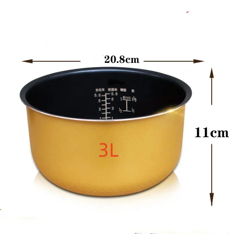 

Подходит для рисоварки 3 литра HD4513/HD3147 рисоварка 4 литра hd4514 внутренняя емкость антипригарная