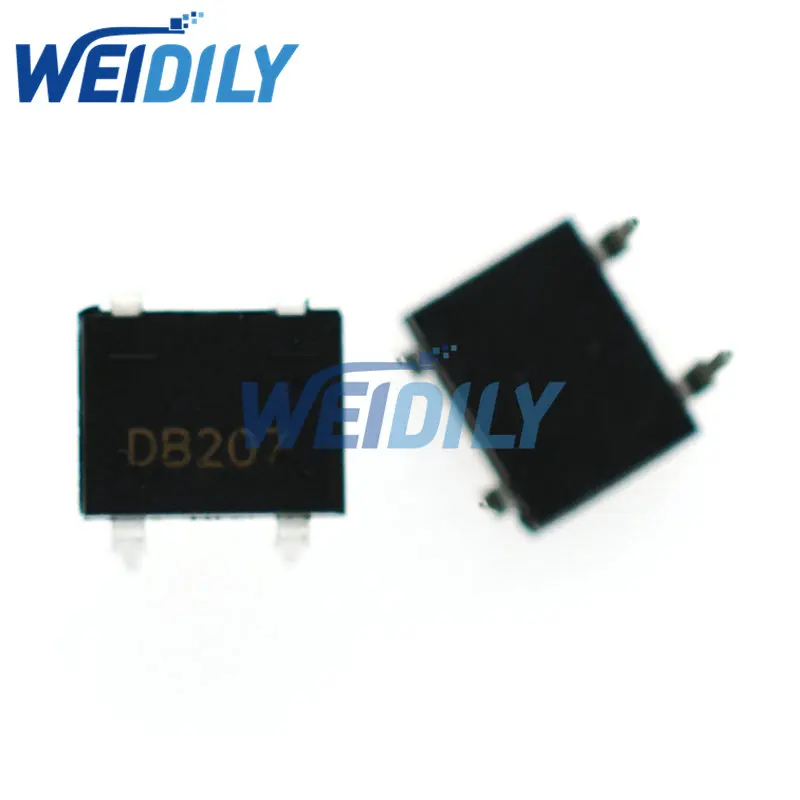 10PCS DB207 DIP B207 DB207S DIP4 Bridge Rectifiers 1000V 2A