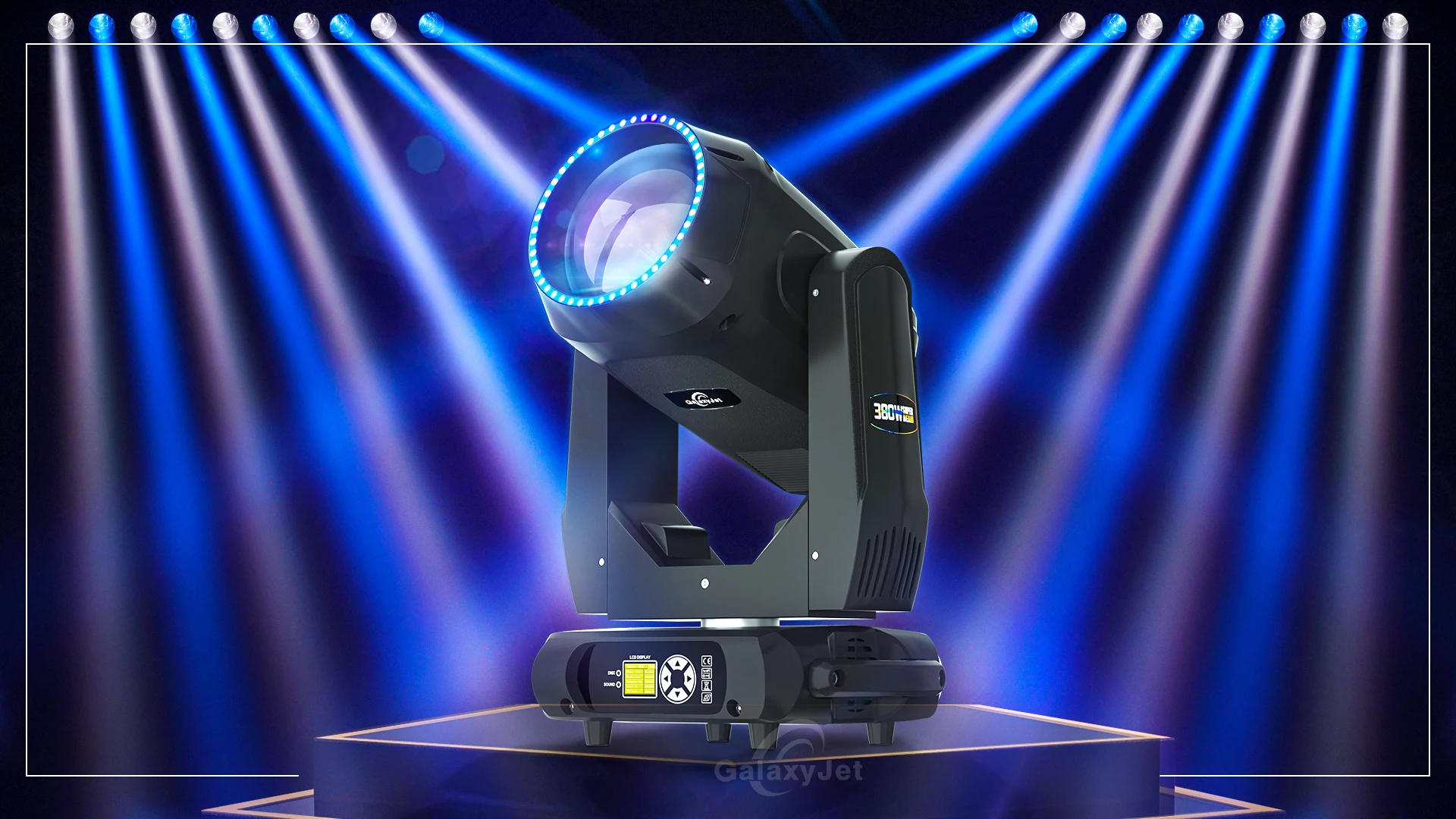 GALAXYJET 2PCS Birne 380W Strahl Moving Head Licht DMX512 Für Disco DJ Musik Ball Party Nachtclub Beruf – Detail 2