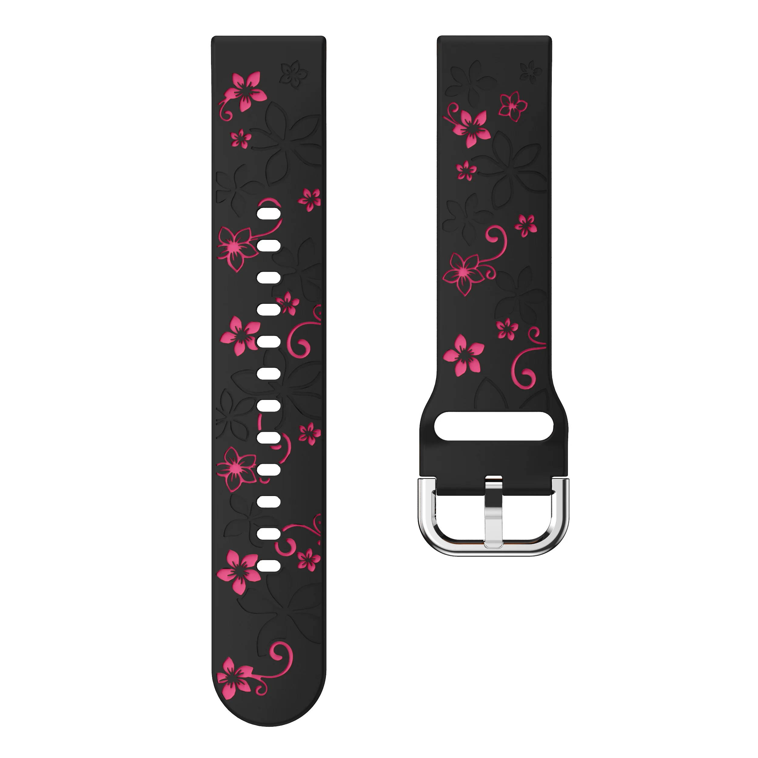 Custom Engraved Women's Sport Bracelet Replacement Wristband, 18mm Strap