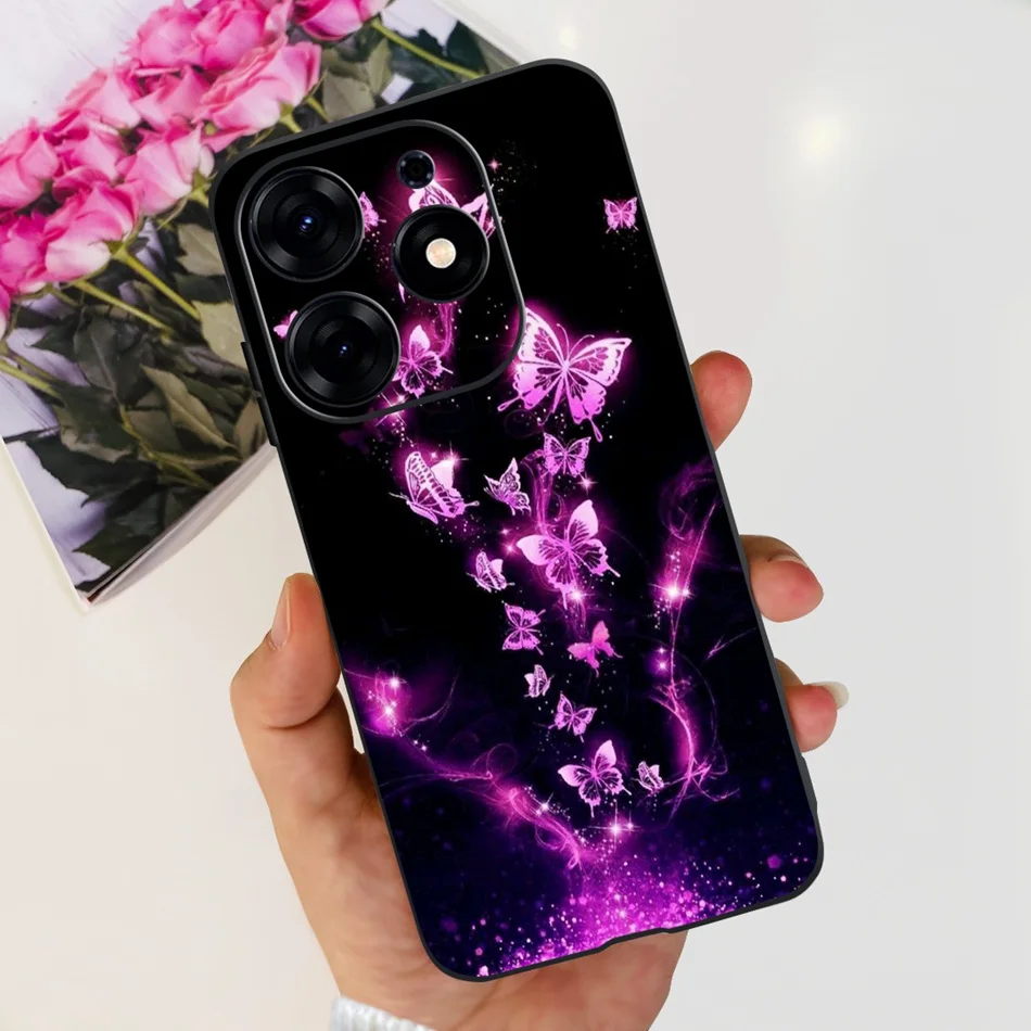 Elegant Fashion Print Soft Silicone TPU Phone Case -