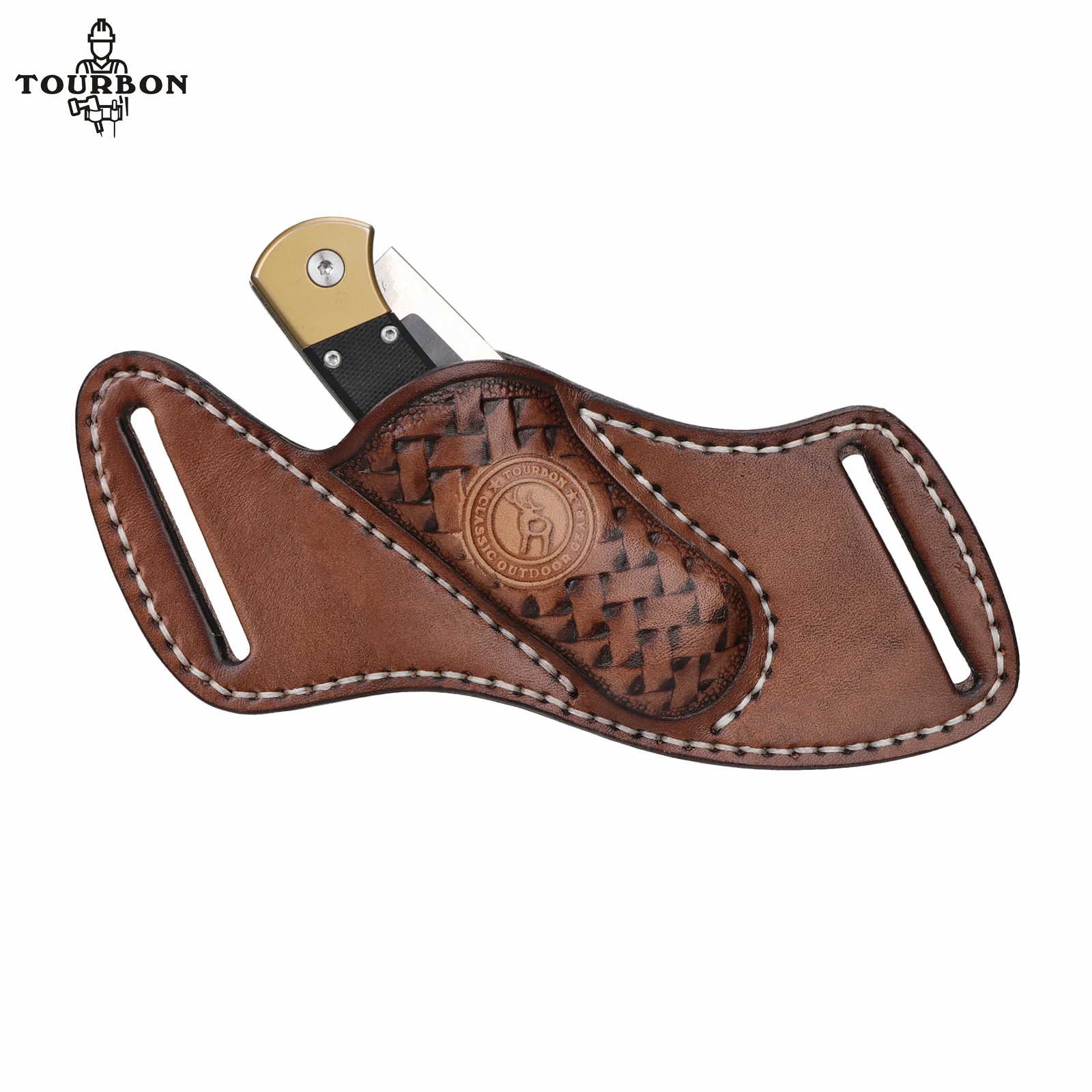 Funda De Cuero Para Cuchillo Tourbon EDC, Bolsa Para Cuchillo, , large