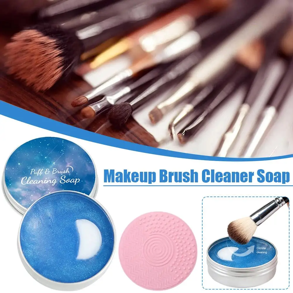 Makeup Brush & Sponge Cleaning Soap with Cleaning Mat
