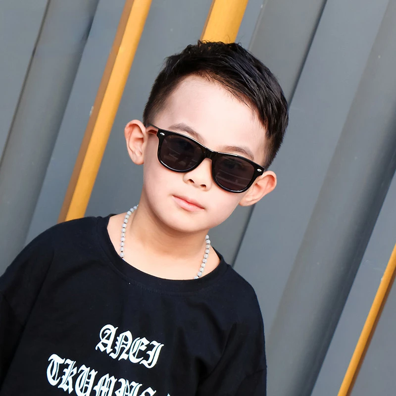 2023 Fashion Brand Kids Zonnebril Kind Zwarte Zonnebril Anti-Uv Baby Zonwering Brillen Meisje Jongen Zonnebril_voghion.com