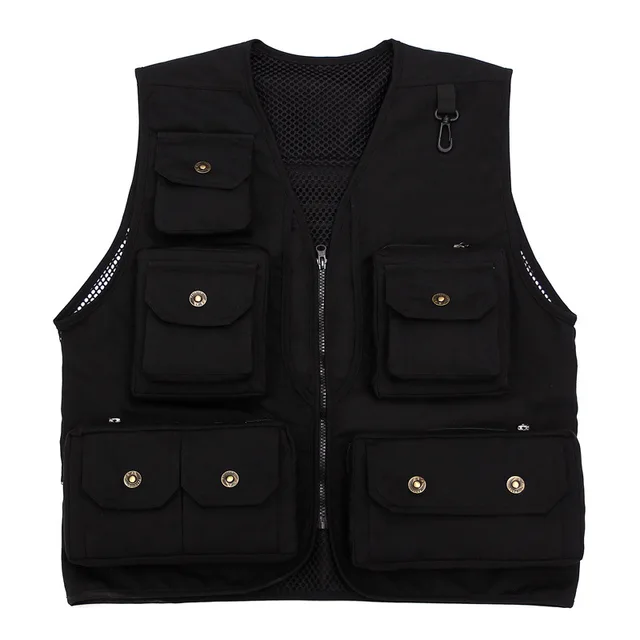 Outdoor Work Vest Multi-Pocket Canvas
