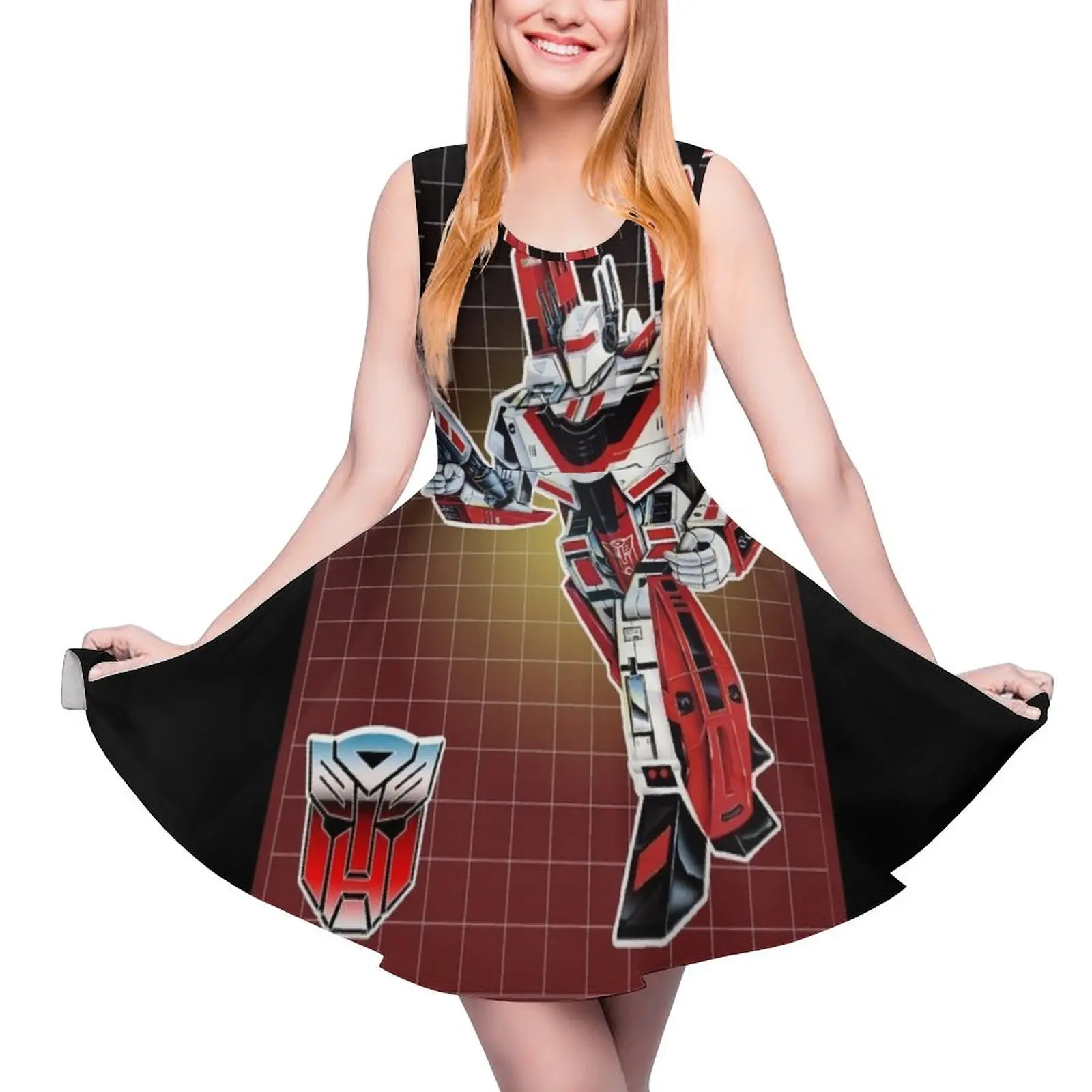 

Женское платье без рукавов JETFIRE G1 BOX ART, платье для женщин 2024