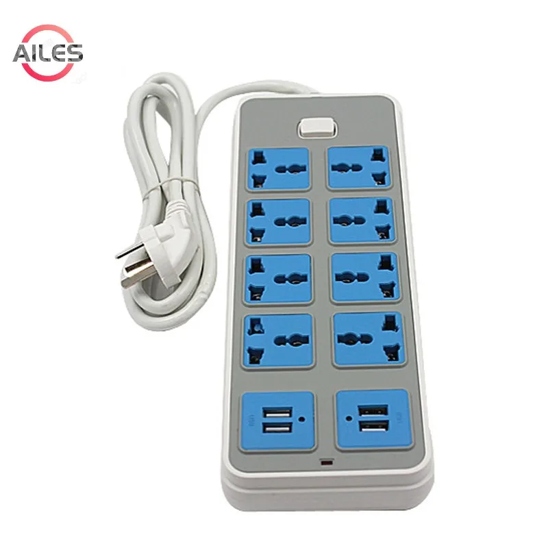 

Universal Power Strips with Switch Home Electrical Socket Extension 8 4 Outlets EU US CN UK Plugs Application 2M Wire