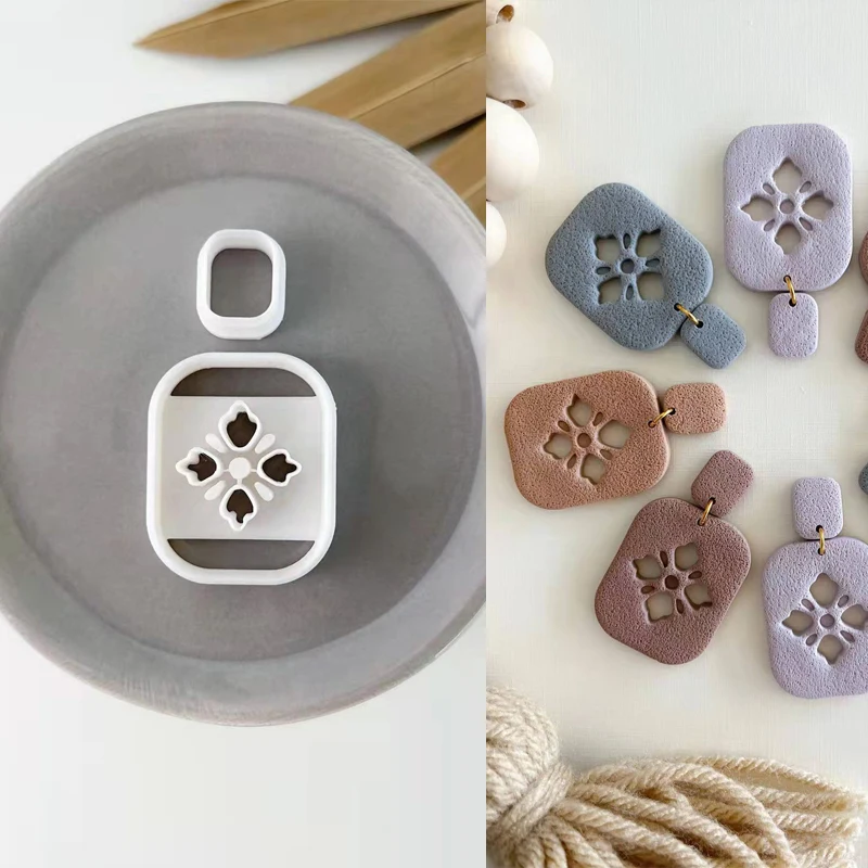 Soft Pottery Polymer Clay Cutter Pottery DIY INS French Earrings U Pattern Cutting Dies for Earring Jewelry Pendant Making Mold