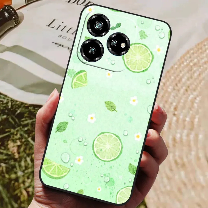 Luxury Painted Silicon Phone Back Cover - Protective Shell Design