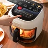 Air Fryer New Holographic Color Screen Uncoated Borosilicate Glass Liner Transparent and Visible 3