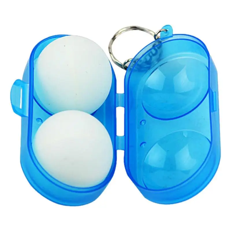 Table Tennis Ball Container Box Hard Plastic Case Ping Pong Ball Storage Box With Keychain Table Tennis Storage Gift Ping Pong Ball Container