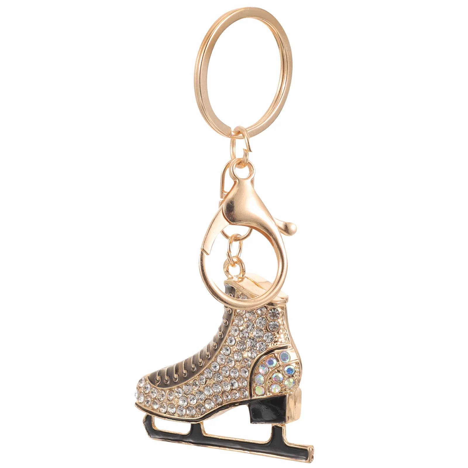 

DIY Decoration Bag Charm Skating Pendant Keyring Keychain for Women Decorative Bike Womens Rhinestones Rings Purse Luggage
