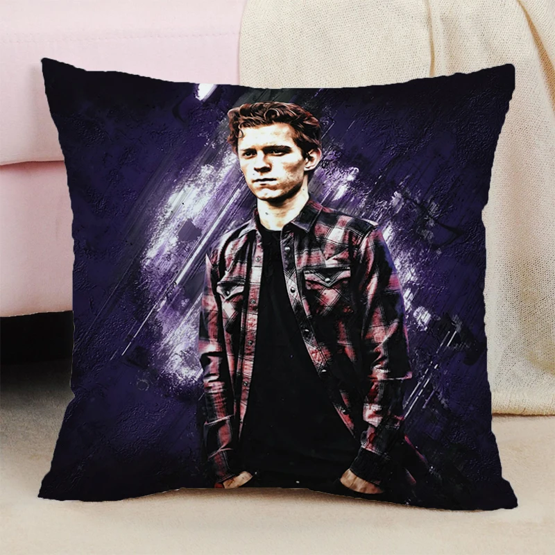 

Twin Size Bedding Tom Holland Pillowcase 40*40 Double-sided Printing Decorative Pillows for Sofa Pillow Cover Sitting Cushion