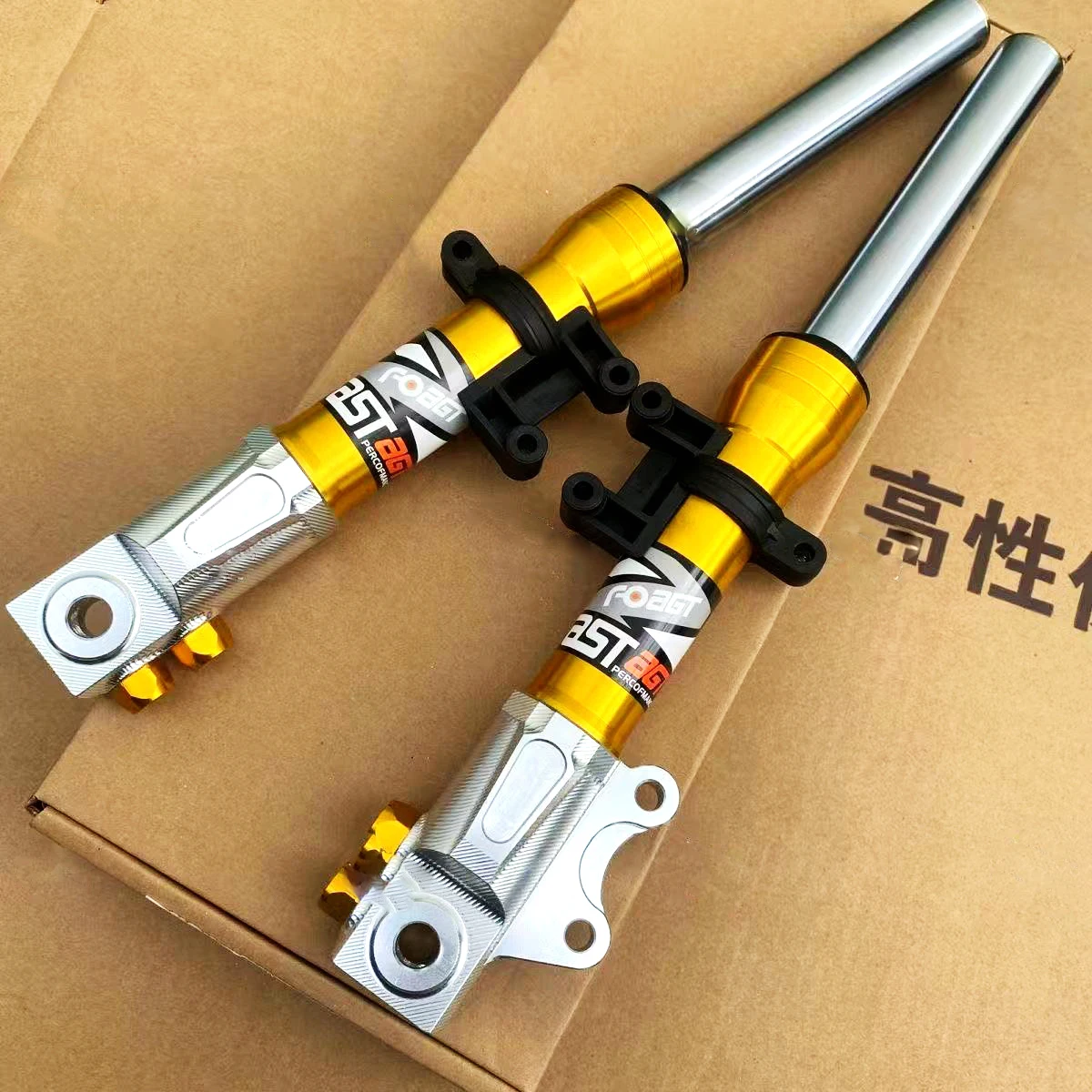 27 코어 360mm 400mm E-스쿠터 CNC 프론트 쇼크 업소버 유니버설 엠마 스즈키 야마하 125 더트 바이크 고카트 조그 니우용
