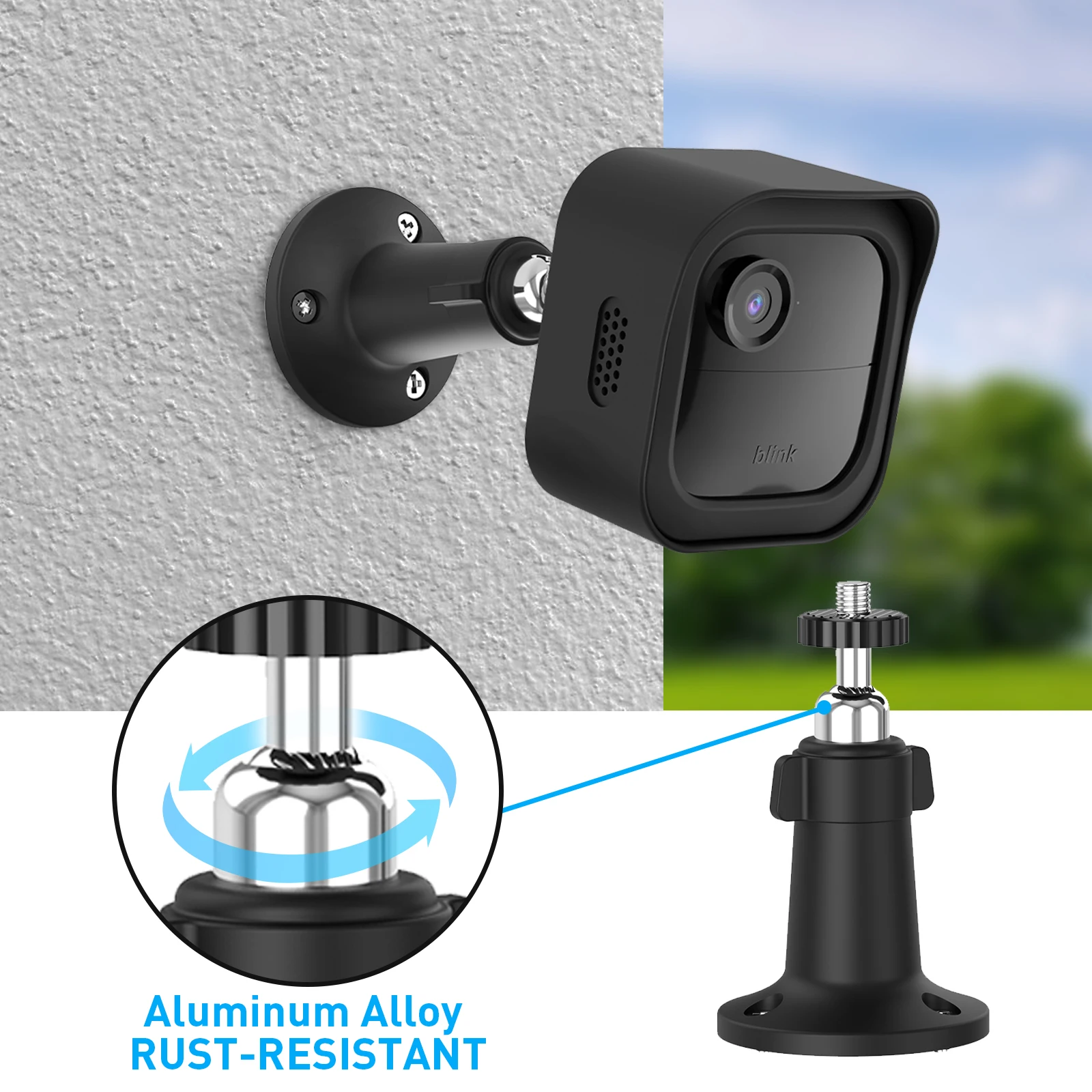 1/3 PCS Wall Mount Camera Holder 360&deg;Adjustable Bracket Holder Weatherproof Protective Housing Blink Outdoor 4 (4th Gen)