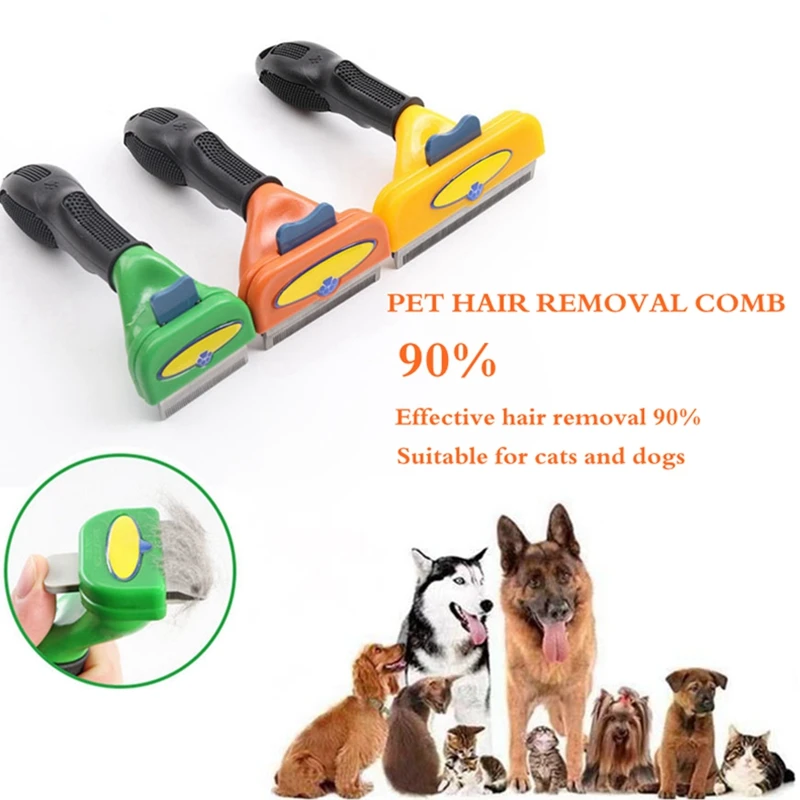 

Dog Brush Hair Removal Comb Dogs Cats Grooming Brush Puppy Kitten Rabbit Hair Deshedding Trimmer Combs Pets Grooming Tools
