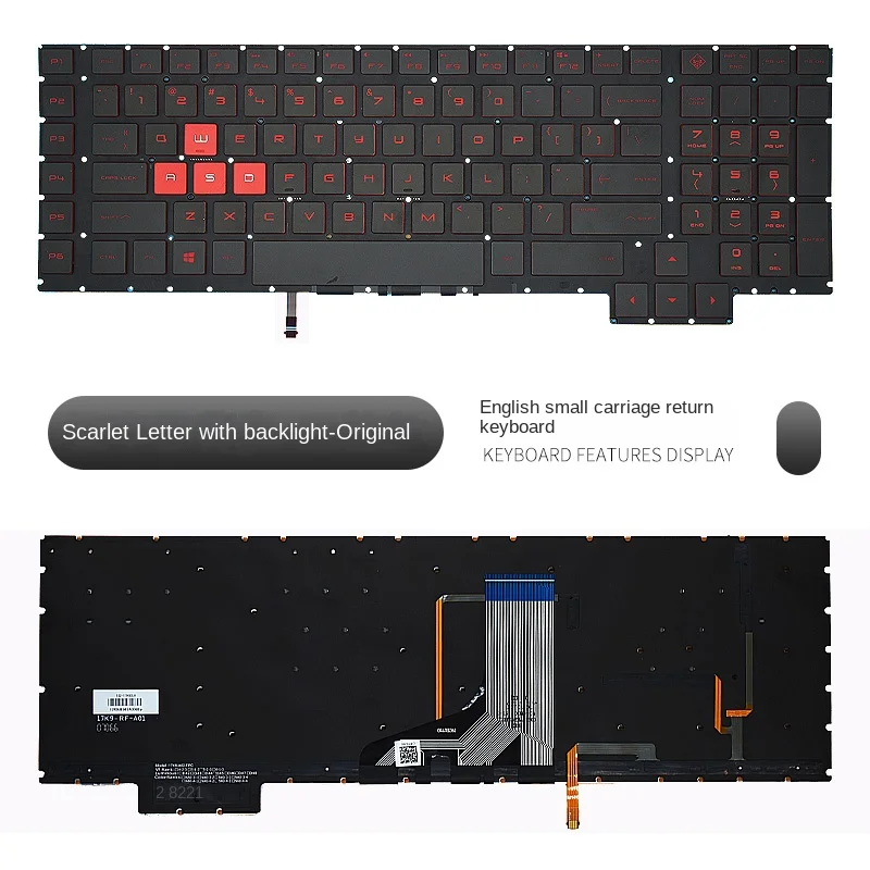 Фото Применимо для замены клавиатуры HP Shadow 3rd Generation Night Elf 3rd Generation 15-CE 17-Бриллиантовая замена клавиатуры №2